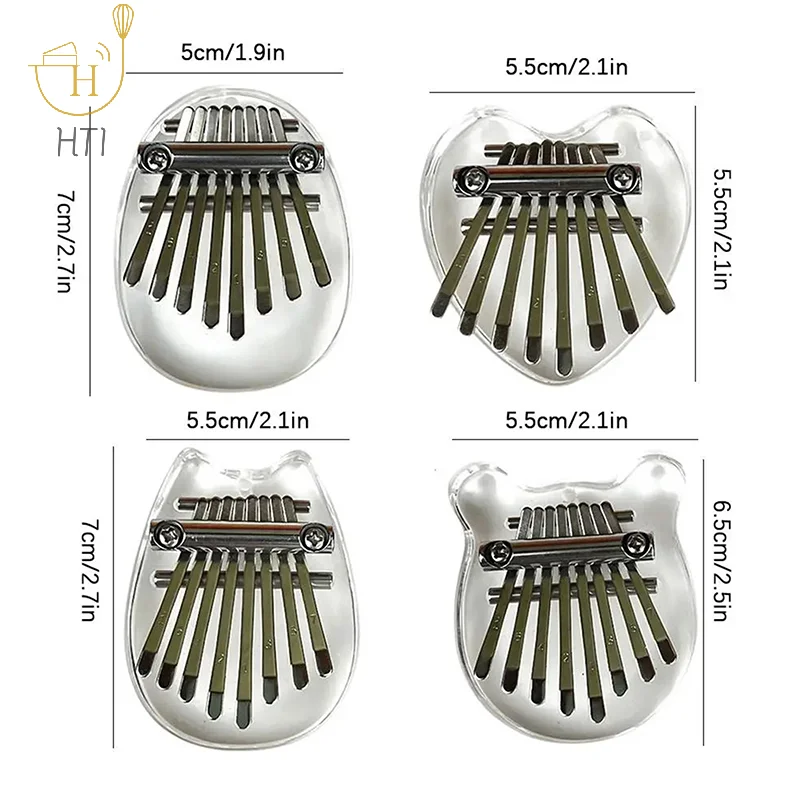 Exquisite Finger Thumb Piano Marimba Musical Mini Kalimba 8 Keys Wooden High Quality New Year Accessory Christmas Gift 2025