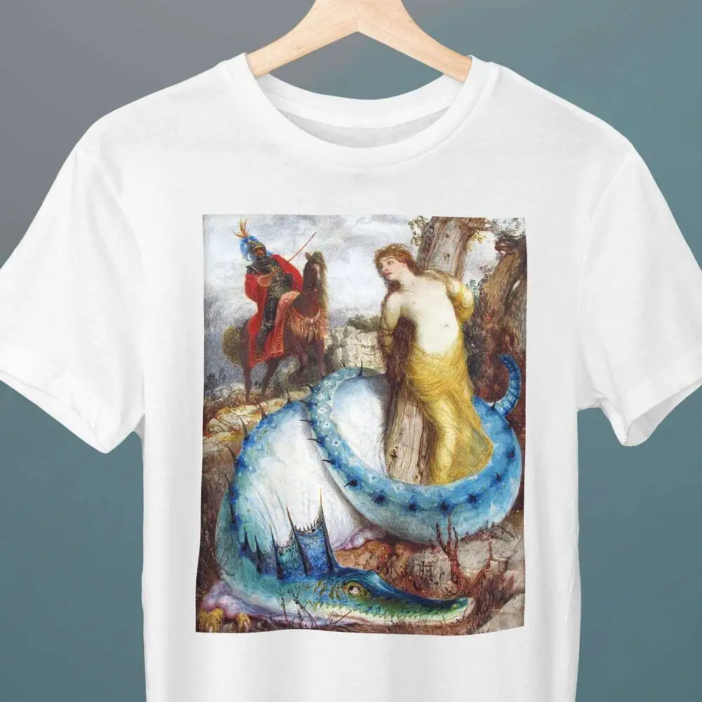 Ruggiero and Angelica, Arnold Bocklin, Unisex T-Shirt, Mythology, Art T-Shirt, G