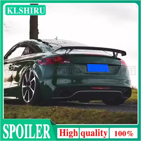 탄소 섬유 FRP 블랙 리어 트렁크 스포일러 부트 립 윙, 아우디 TT 8J TTS A5 A6 A7 용, 모든 2008 2011 자동차 스타일링