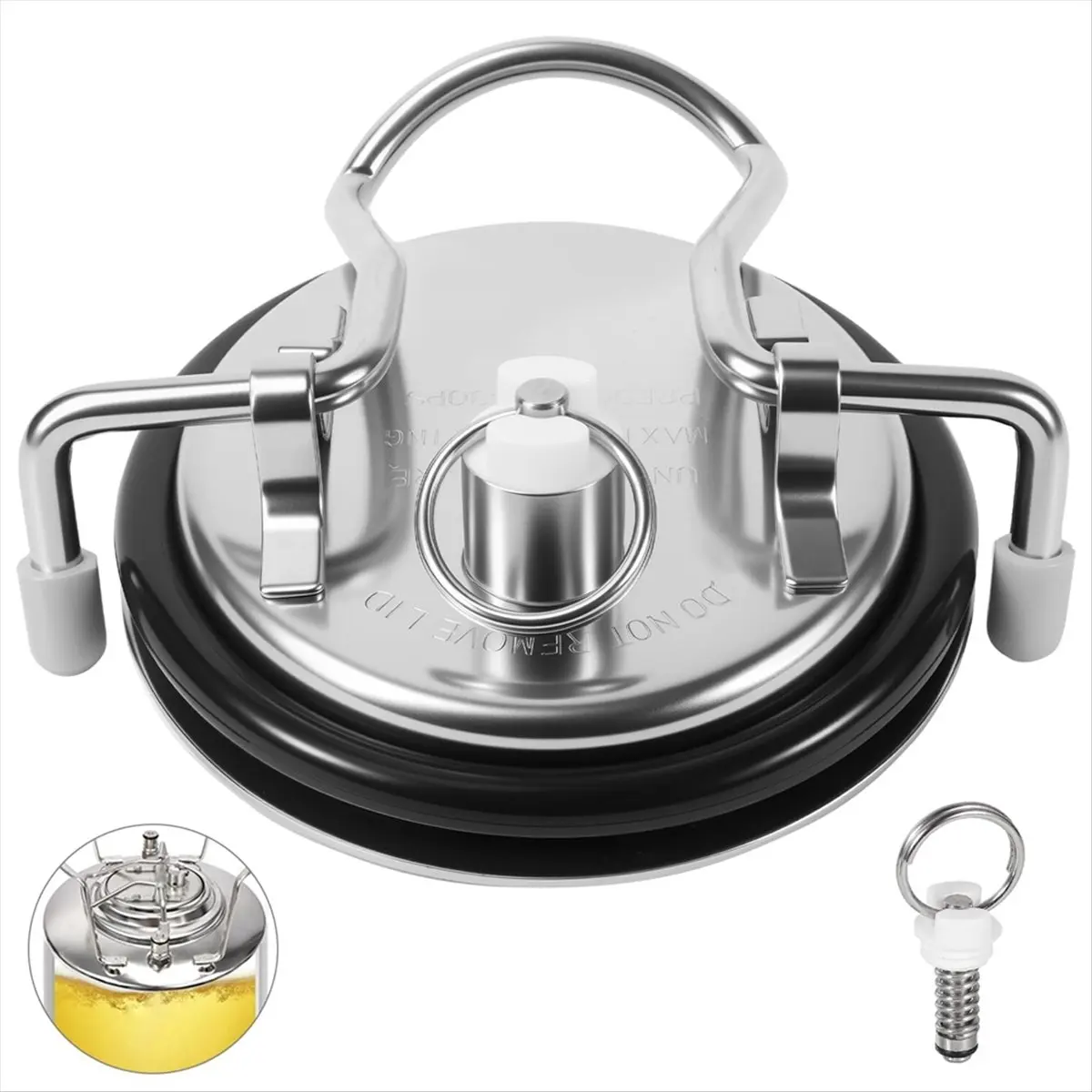 الفولاذ المقاوم للصدأ كورني برميل غطاء الكربنة الكربونات مانعة للتسرب كورني غطاء برميل لقطع غيار كورنيليوس كرنيليوس #4