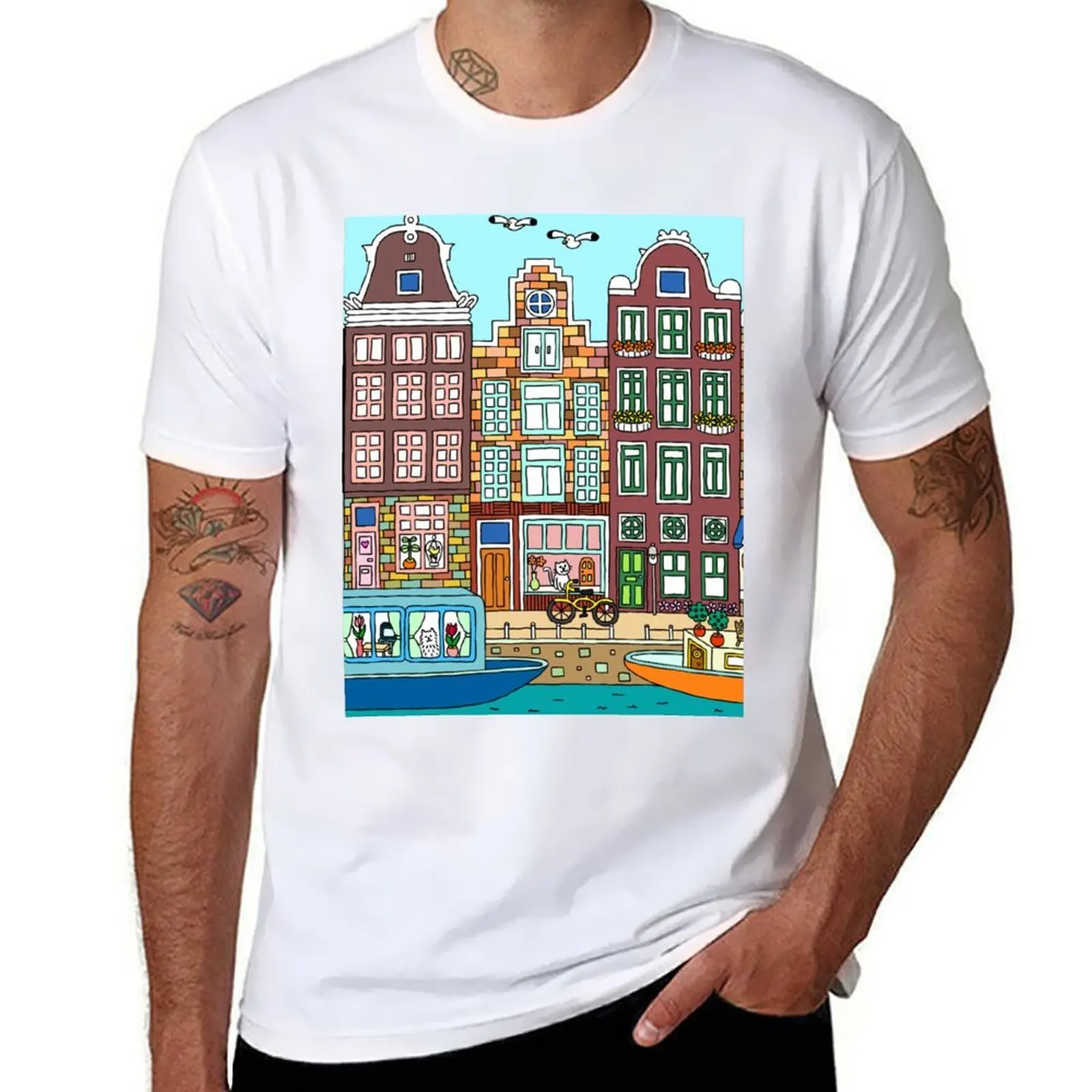 

Amsterdam T-Shirt man t shirts for men casual t shirts for man graphic vintage T-Shirt