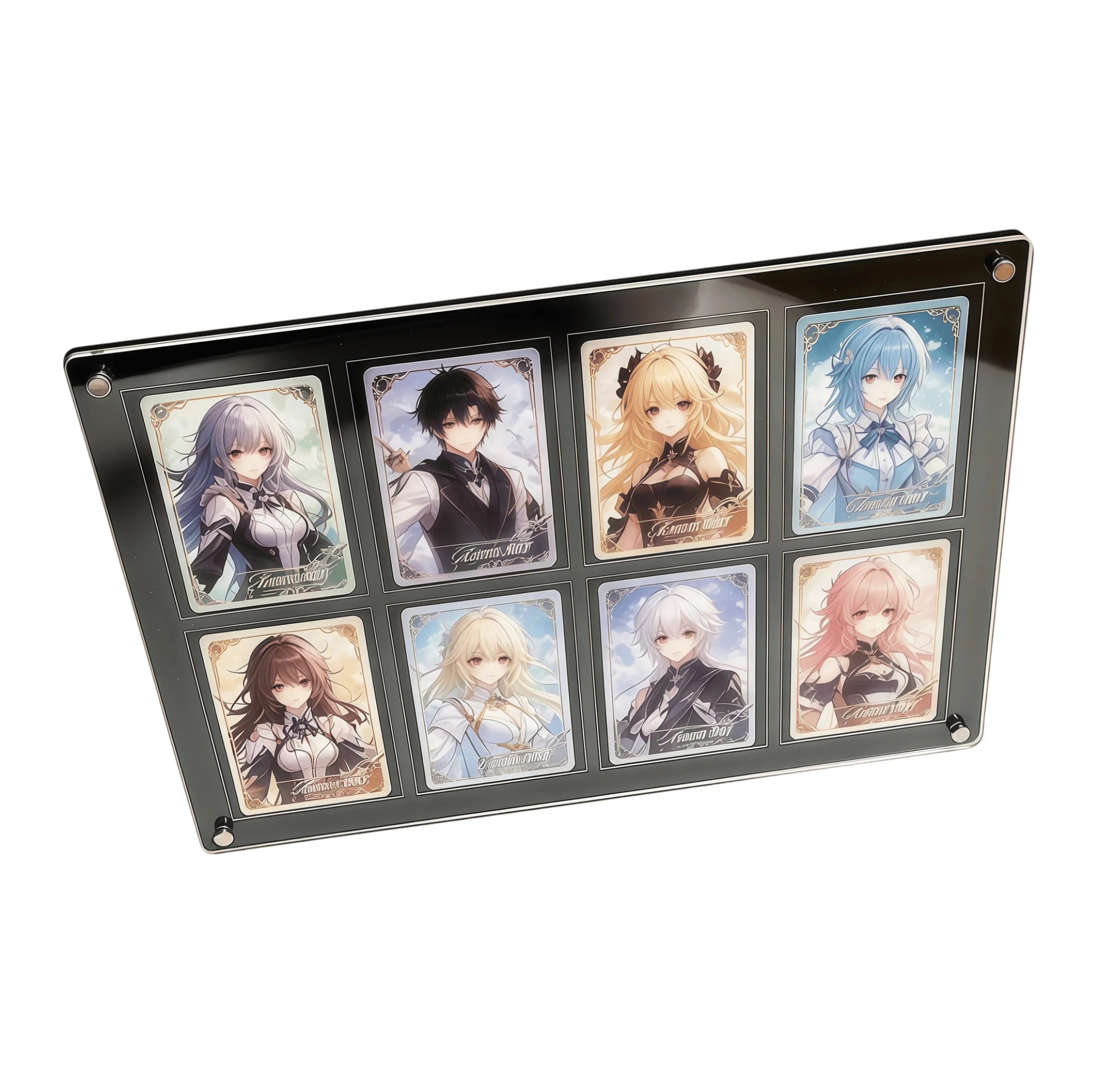 Thickened 8-slot Acrylic Card Brick 35PT Standard Card Display Stand For PTCG Trading Cards