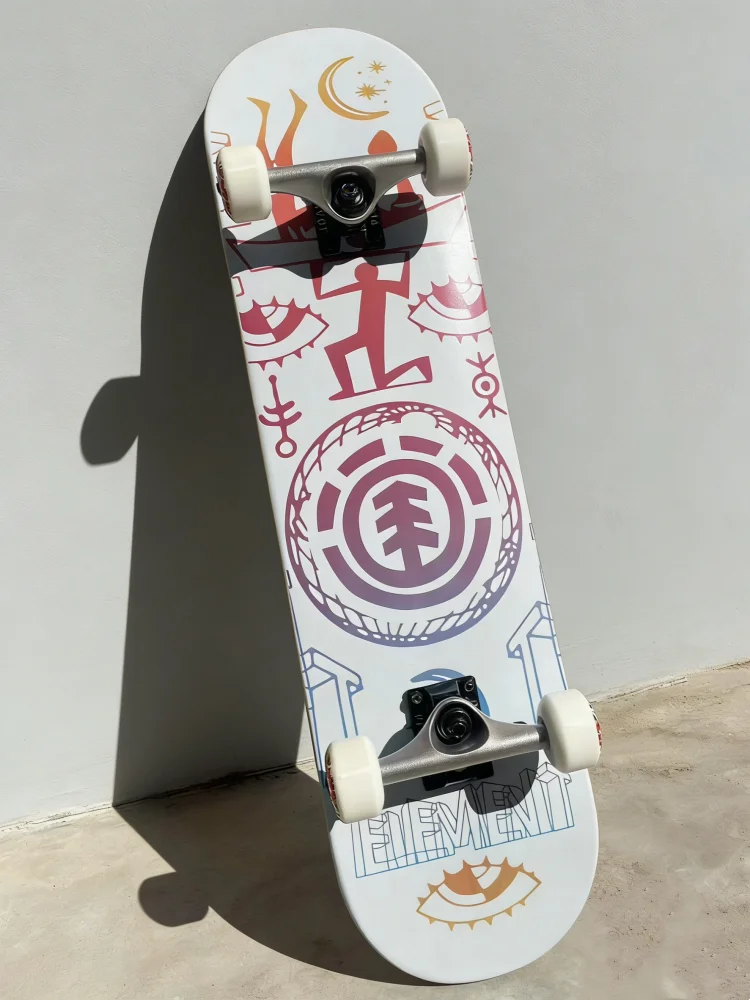 

Скейтборд Brand Element Longboard Complete, 8 дюймов, с двойным киктейлом, из кленового дерева, с двойной вогнутой декой, для взрослых