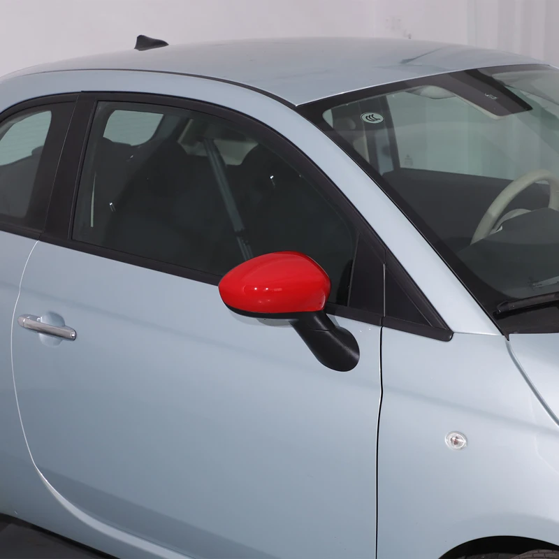 Für Fiat 500 Rückspiegelabdeckung, Schutzgehäuse für Auto-Seitenrückspiegel, Dekorative Abdeckung, ABS (Modifizierte Version) 2016-2023 – Detail 13
