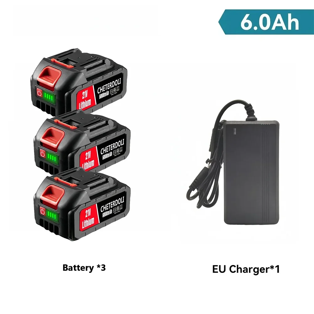 21V Voor Makita 6000mAh Oplaadbare 18650 Lithium Batterij 18v Elektrisch Gereedschap Draadloze Sleutel Zaag Boor Grinder Schroevendraaier