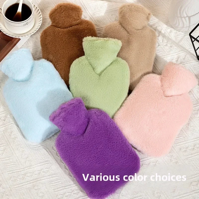 Fashionable plush hot waterbag,suitableforfemale students to warm and cool their abdomen,add water to keep their hands warm,gift