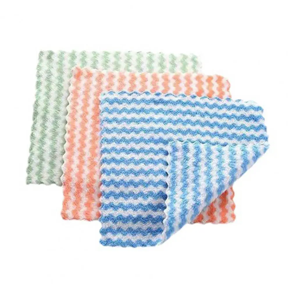 

Dishwashing Towel Set of 5 Super Absorbent Kitchen Dish Cloths Ultrafine Fiber Rags for Powerful for Stain-resistant