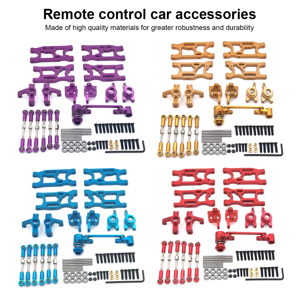 

Remote Control Car Swing Arm Metal Upgrade Modification Steering Cup Set Replacement for 144010 144001 144002