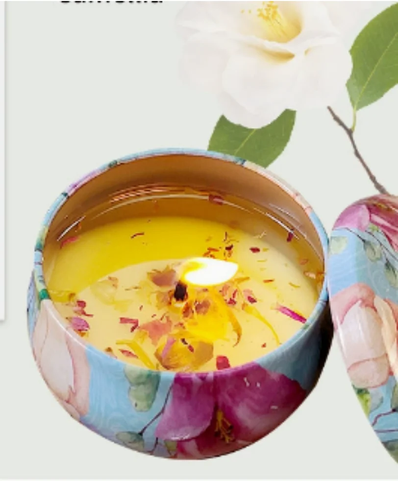 

Camellia fragrance scented candle gift box, high-end fragrance niche gift box, birthday gift for girls