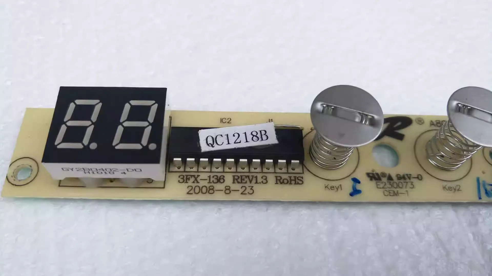Imagem -04 - Toque Botão do Interruptor do Painel Adequado para Acessórios Wine Cabinet Frigorífico Painel Control Key 3fx136