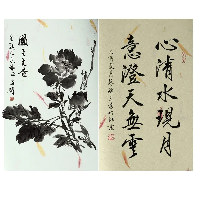 Yunlong Xuan Paper Brush Calligraphy Painting Mounting Rice Paper Flower Plant Fiber Half-Ripe Rice Paper Chinese Drawing Papier