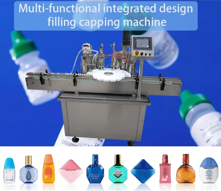 High Accuracy Small Plastic Bottle Liquid Filling and Capping Machine