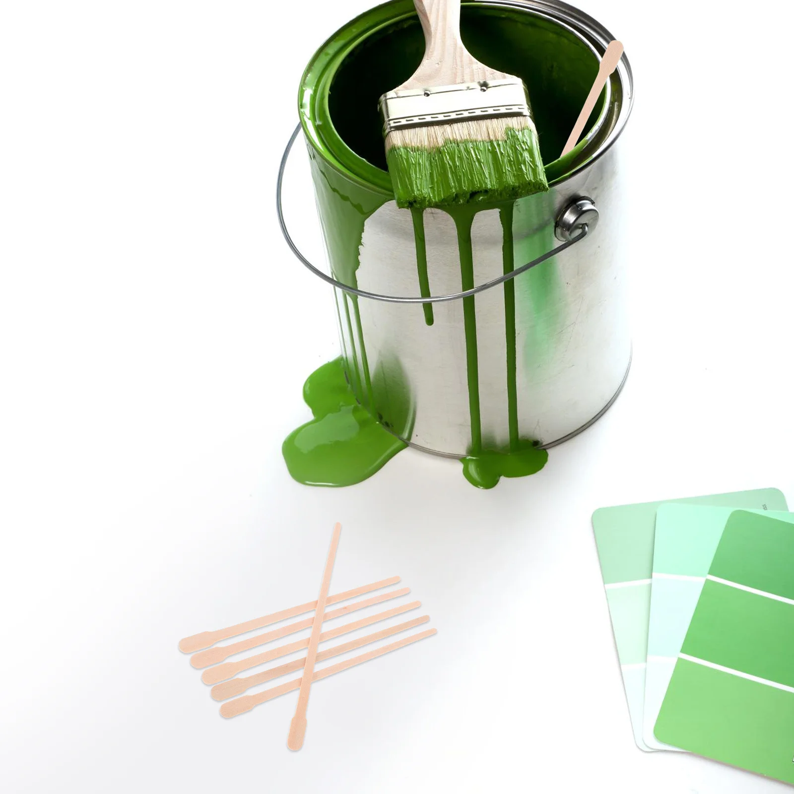 

400Pcs Wooden Stir Sticks Epoxy Resin Pigment Mixer DIY Projects Home Improvement Ergonomic Design Comfortable Grip