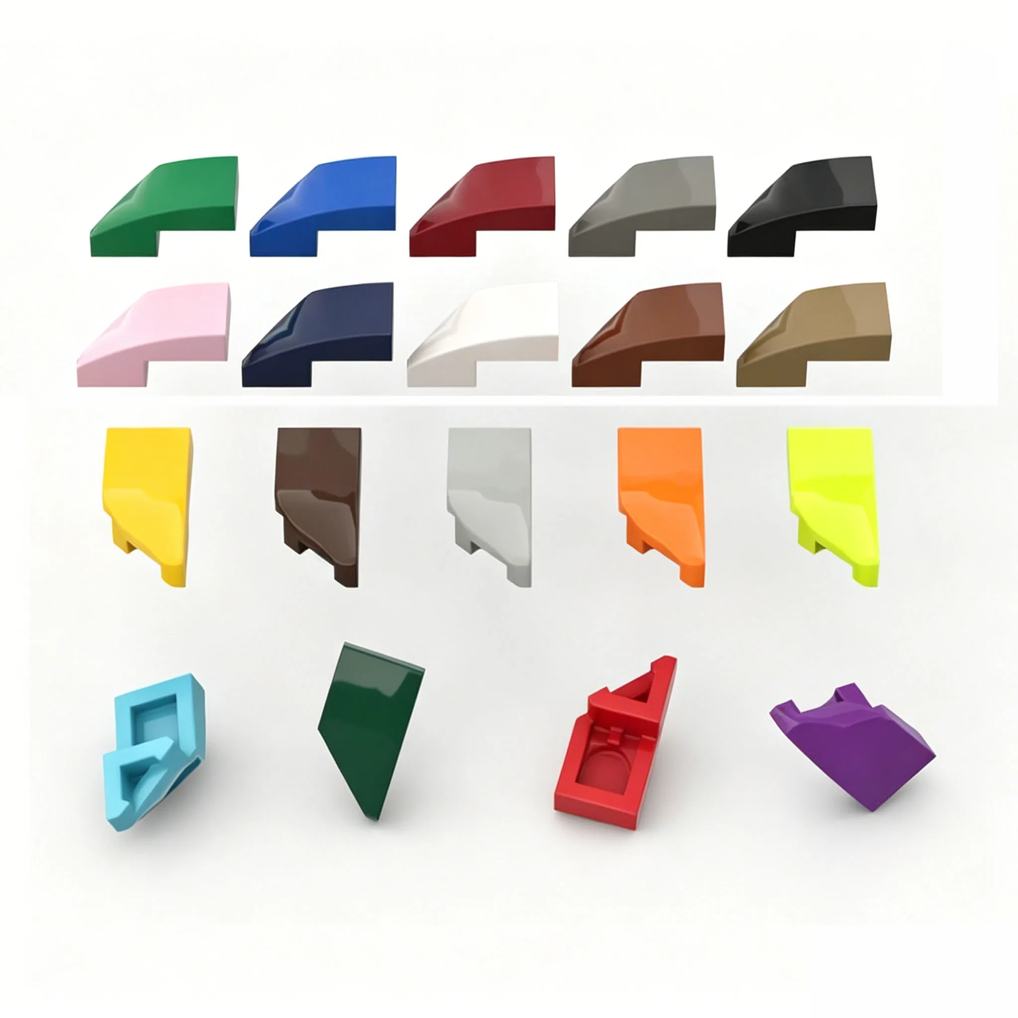 

100PCS 29119 Puzzle Particle Wedge 2x1x2/3 Building Blocks Right Left Assemble Bricks Toys Birthday Gifts Dropshipping