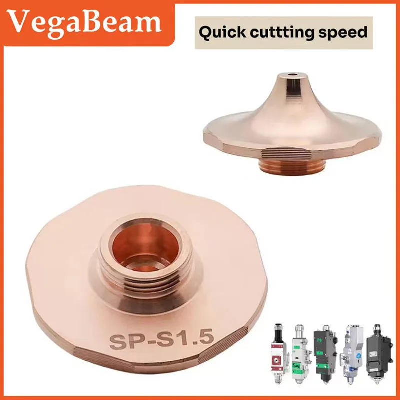 SP-S SP-F Laser Nozzle for HANS Precitec BOCI WSX Fiber Cutting Head Machine Dia.28mm Single Layer High Speed Laser Cut Nozzle