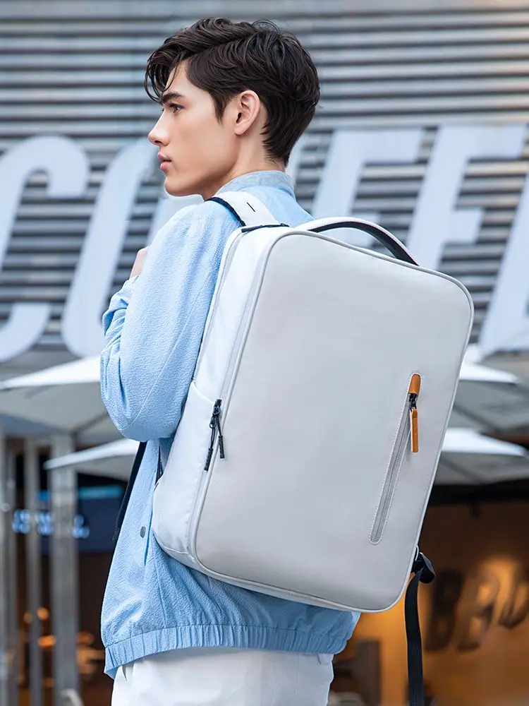 Mark Ryden Men Casual Computer Backpack Light 15.6 inch Laptop Lady Anti-theft Travel Backpack Gray Student School Bag