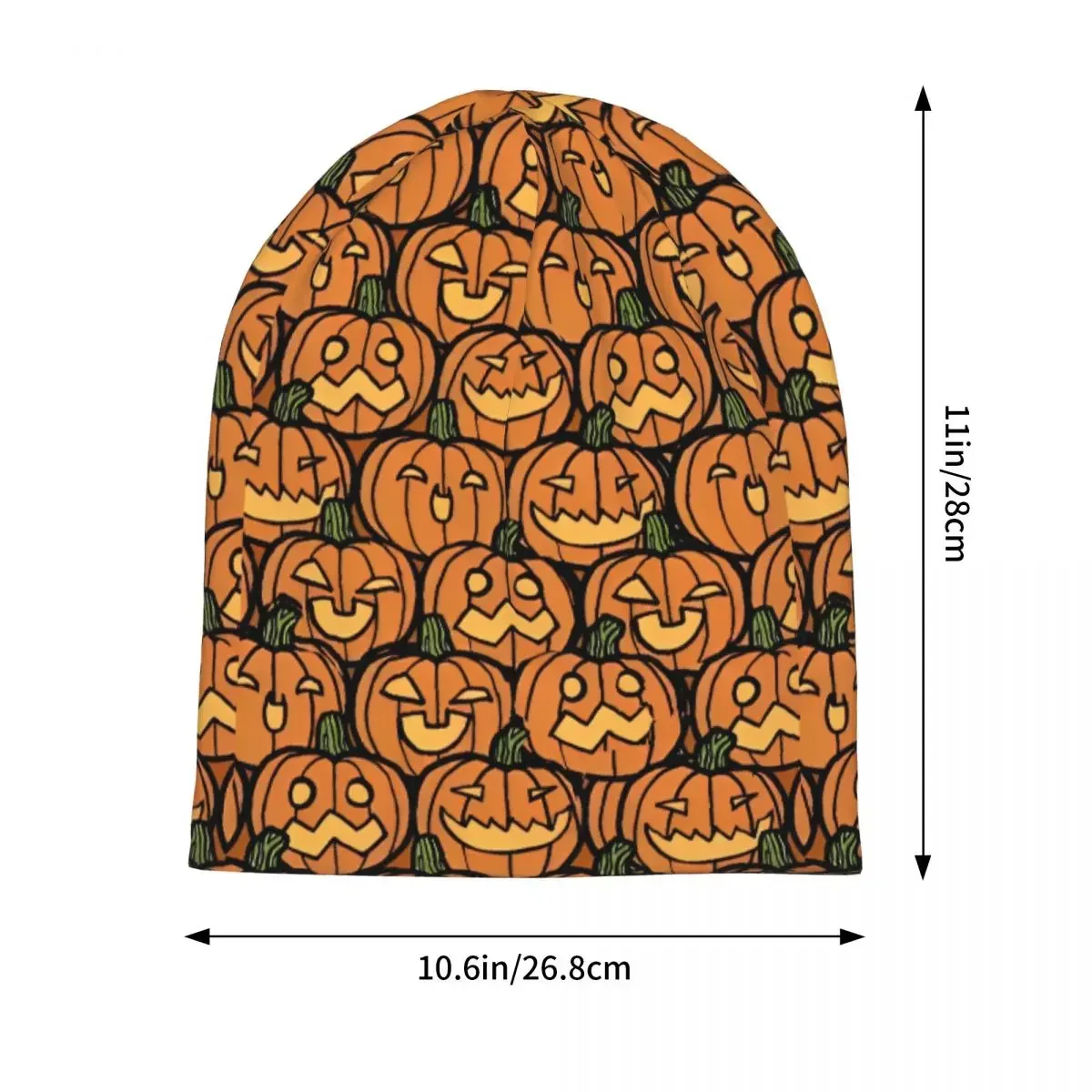 Halloween Pumpkins Ghosts Bonnet Hat Hip Hop Street Skullies Beanies Hat Trick or Treat Cute for Men Women Warm Head Wrap Caps