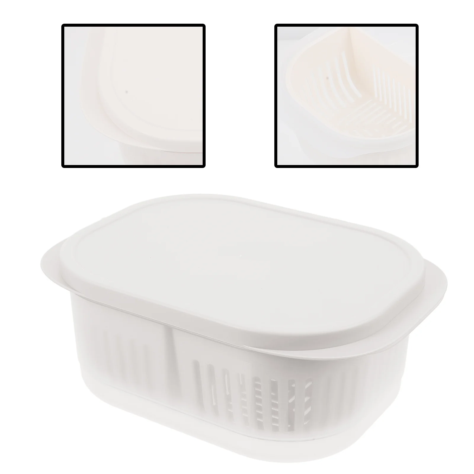 

1 шт. универсальный ящик для хранения фруктов и овощей, кухонный сливной контейнер для мытья еды, кухонный сливной ящик