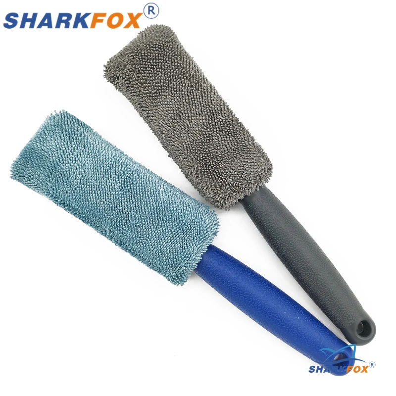 

Car Cleaning Brush Portable Ultra Fine Fiber Wheel Hub Brush Plastic Handle Car Cleaning Tool Gap Brush