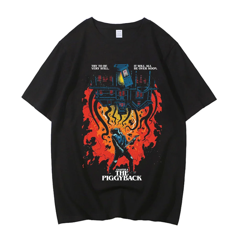 Eddie Munson The Demogorgon T Shirt Men Women Cannibal Flower Monster Hawkins High Street High Quality Cotton T-shirts