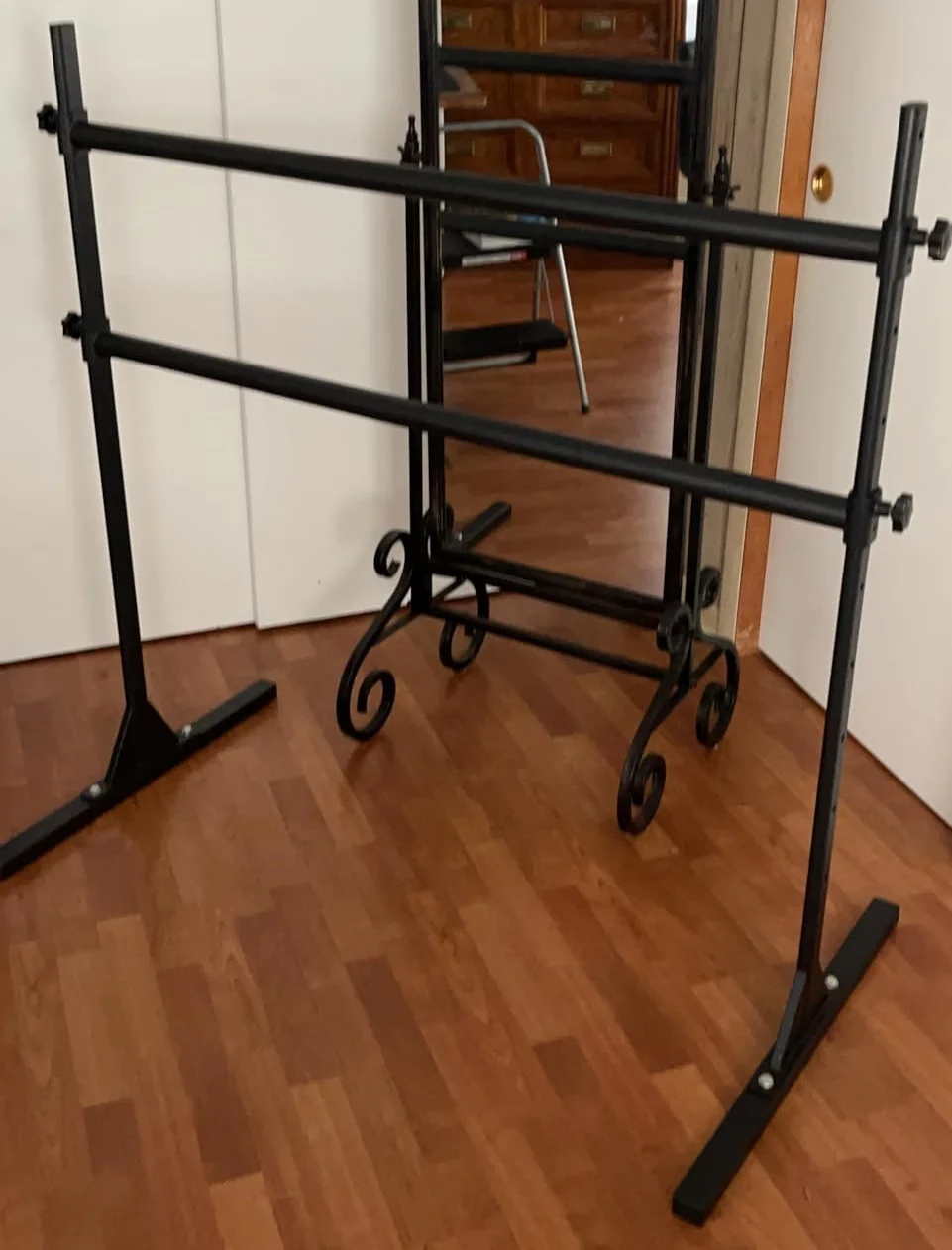 Height Adjustable Freestanding Ballet Barre Sports & Entertainment Dance Support Bar for Body Stretch Pull-ups & Movements