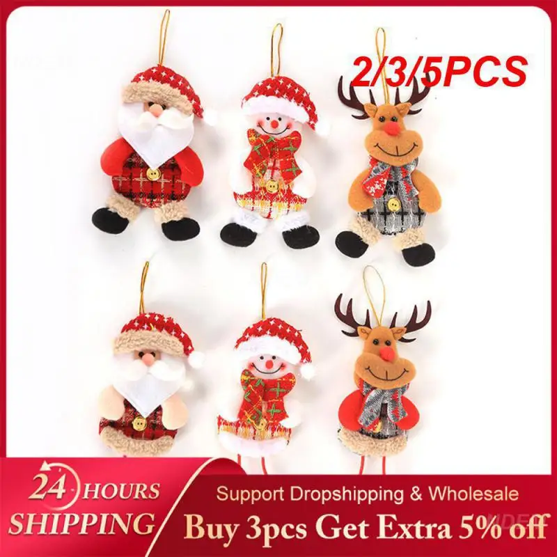 2/3/5PCS Decorative Pendant Perfect Gift Hand-made Childrens Christmas Tree Ornaments Best Seller Christmas Decoration Unique