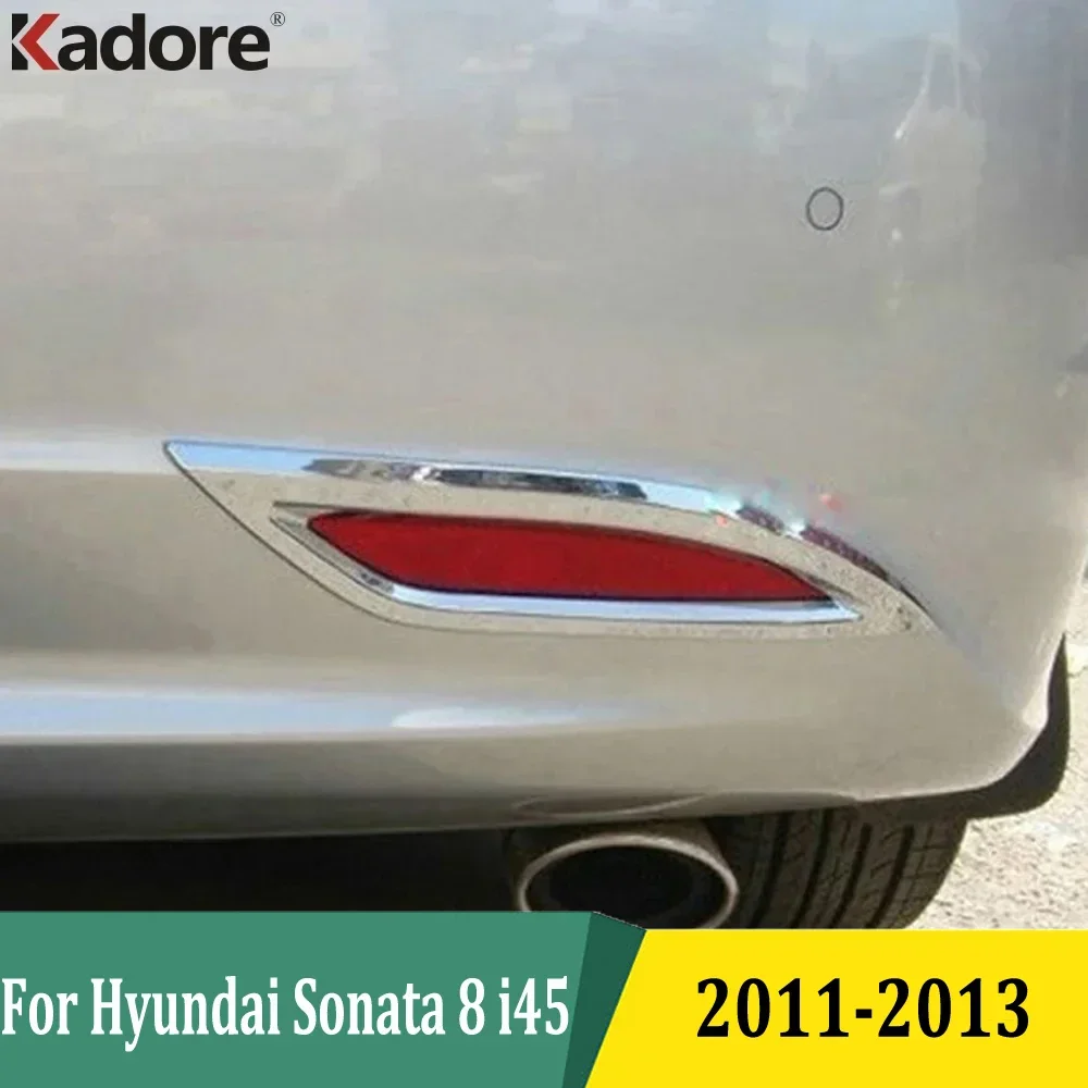 

For Hyundai Sonata 8 i45 2011 2012 2013 Chrome Rear Fog Light Lamp Foglight Cover Trim Car Exterior Accessories