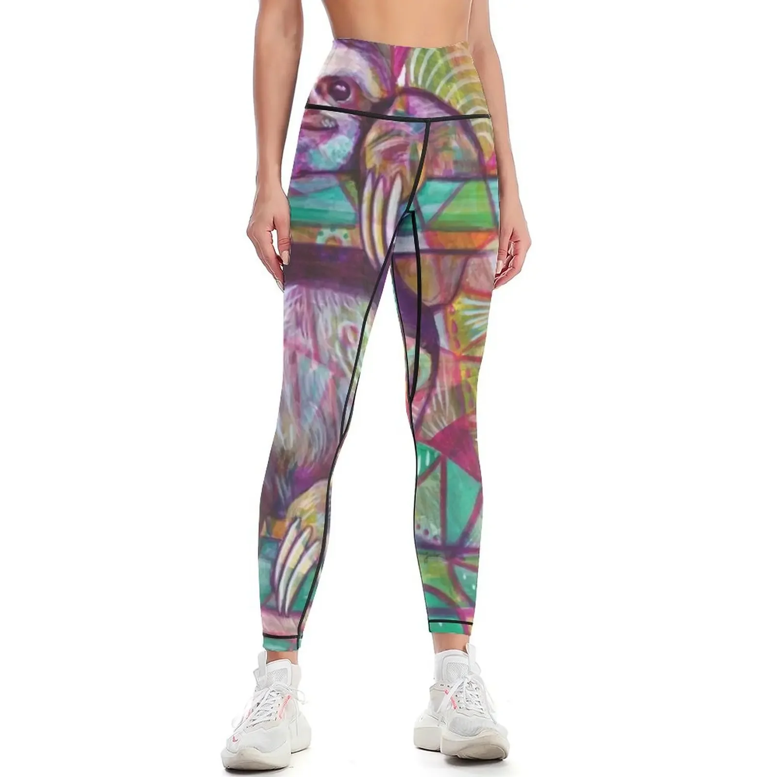 

Sloth Love Leggings Women's trousers sport set sport pants sports for push up Womens Leggings