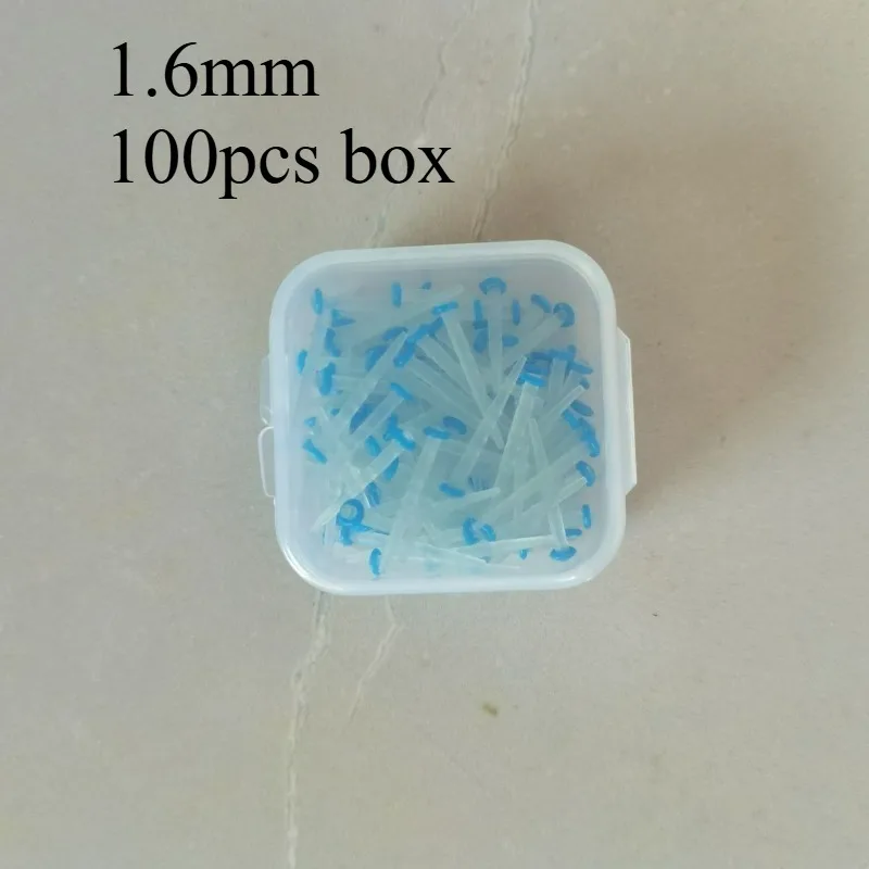 Dental Quartz Threaded Glass Fiber Post Drill Root Canal Retention Teaching Radiopaque High Strength Biocompatible 100Pcs