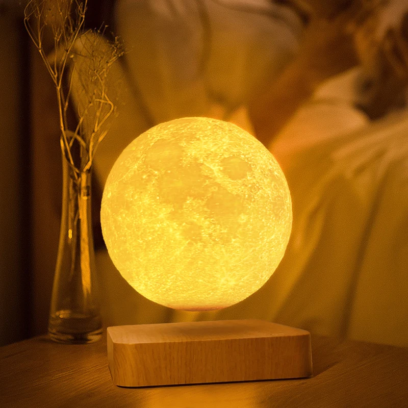 HCNT Manufacturer  Levitating  Moon Lamp 3D Printing Moon   Floating Moon Lamp For Gifts