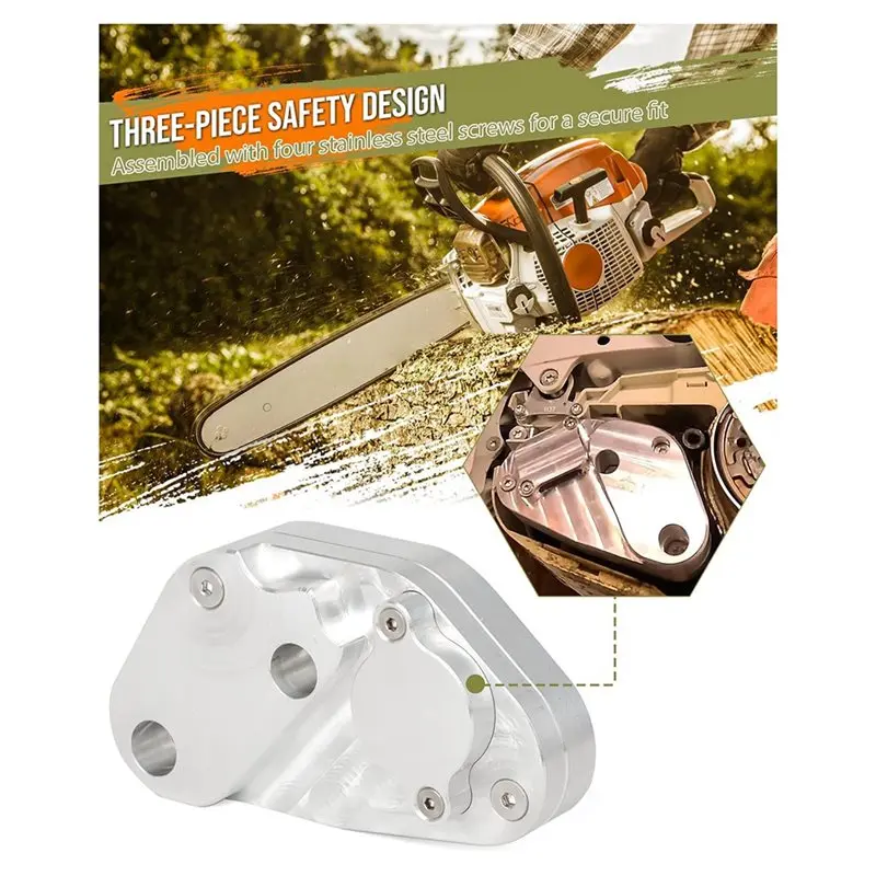 AAAN-Performance Muffler 1137-140-0609 For MS194T & MS193 Chainsaws CNC Aluminum Spark Arrestor Included 11371400609