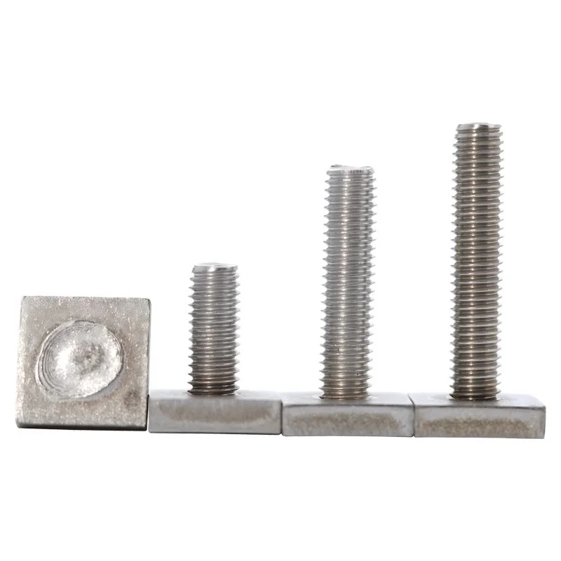 304 Stainless Steel T-Type Track Bolts and Screws Custom-Made Welded Screws Special-Shaped Square T-Shaped Shank M6 M8 M10