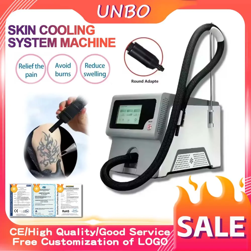 Professional Cryo Air Skin Cooling Machine Cold Wind Cooler for CO2 IPL Diode Pico Laser Treatment Pain Relief Beauty Salon Spa