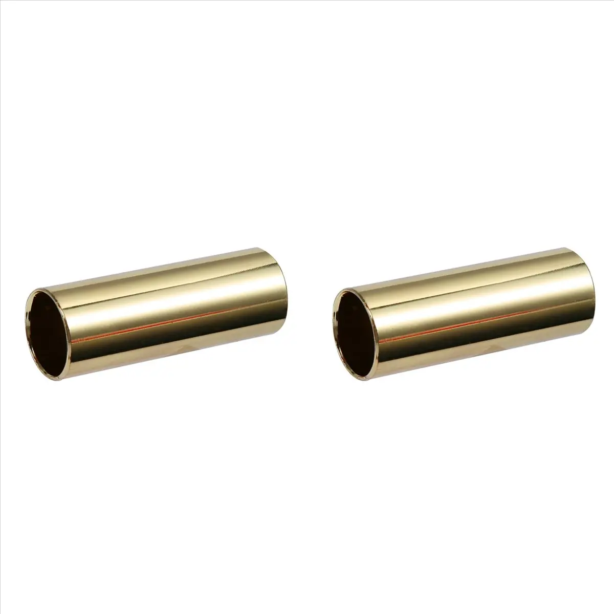 *A91P 2pc Guitar Slide Golden Stainless Steel Finger Knuck