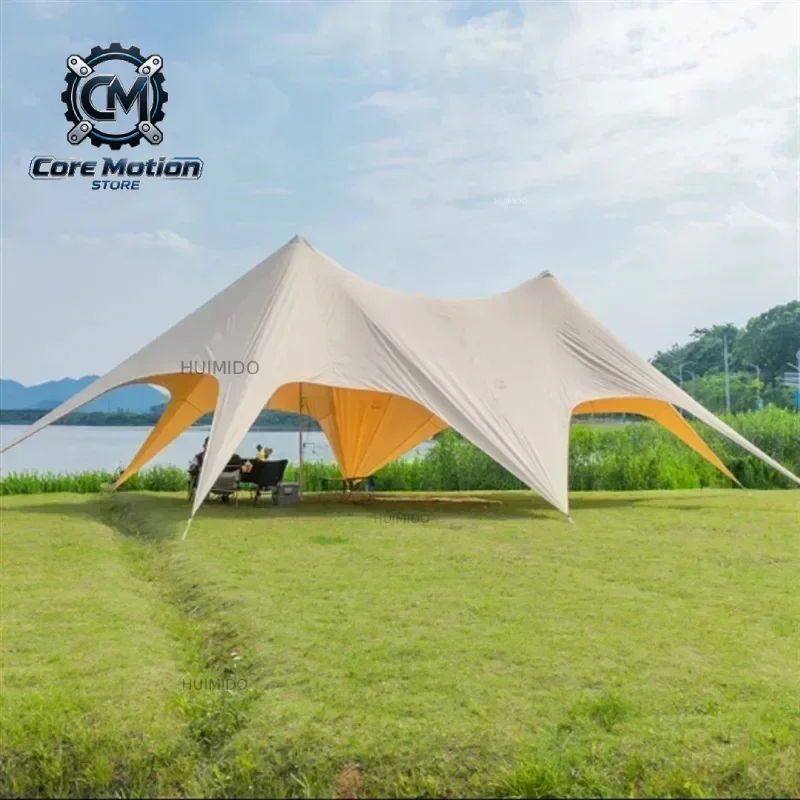 900D Oxford Fabric Wind-resistant Star Shade Tent Waterproof PU5000+ SPF50+ UV Sun Canopy for Outdoor Wedding Party Events