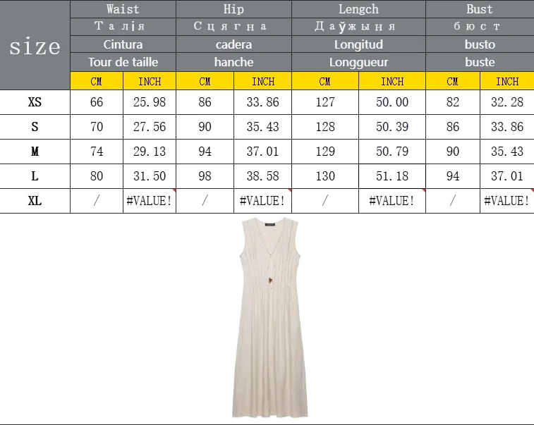 Damenmode Ärmelloses Midikleid mit tiefem V-Ausschnitt, Kordelzug, Perlen und plissierter Taille, Sommerliches, lässiges A-Linien-Maxikleid für Damen. – Detail 1