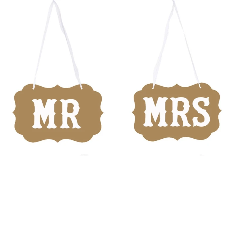 16PCS งานแต่งงานกระดาษ Mr & Mrs Photo Props เจ้าบ่าว & เจ้าสาวที่นั่งป้ายแขวนเครื่องประดับจี้อุปกรณ์ตกแต่งงานแต่งงาน