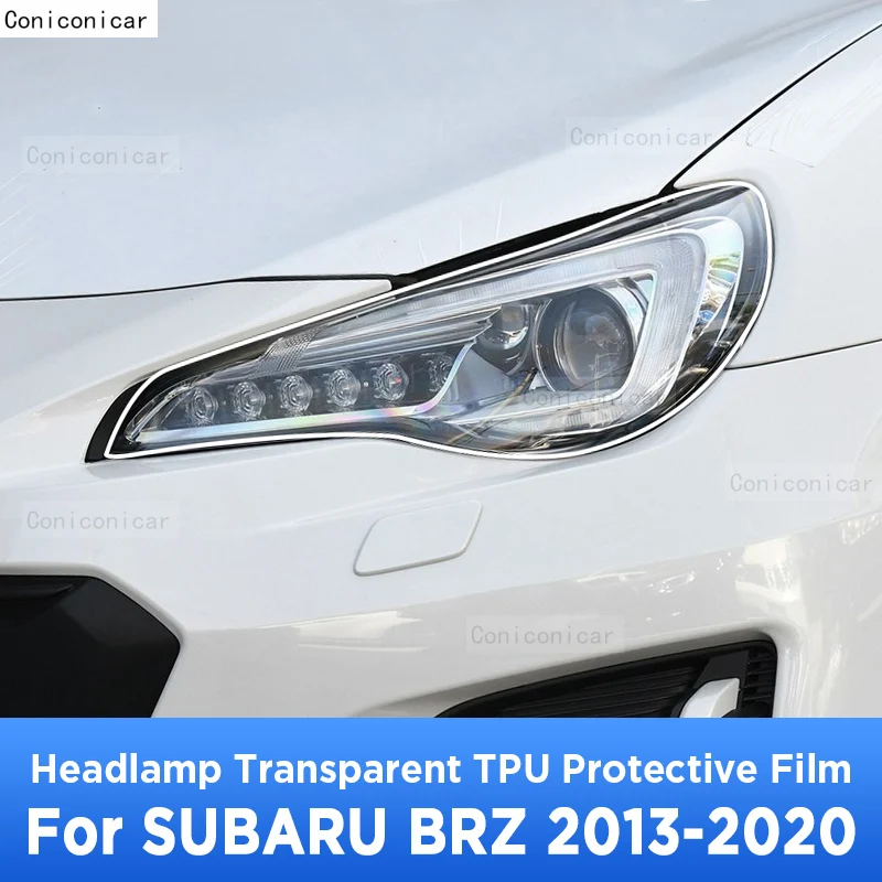

For SUBARU BRZ 2013-2020 Car Exterior Headlight Anti-scratch Front Lamp Transparent TPU Protective Film Sticker Accessories