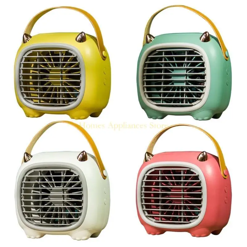 D0AB USB مروحة محمولة محمولة مكيف الهواء المحمول صغير USB هواء ، مرطب وسطح مكتب تنقية