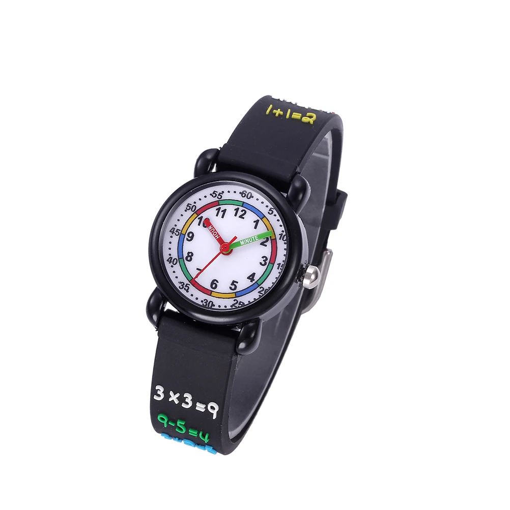 

Lovely Cartoon s Watch 3D Waterproof Wrist Watch Comfortable Strap Durable Timepiece Birthday Gift For Students