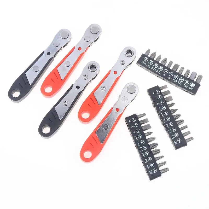Pack Small Socket Wrench, Quick Working Ratchet Tool, DIY Repair Screwdriver Hand Tools