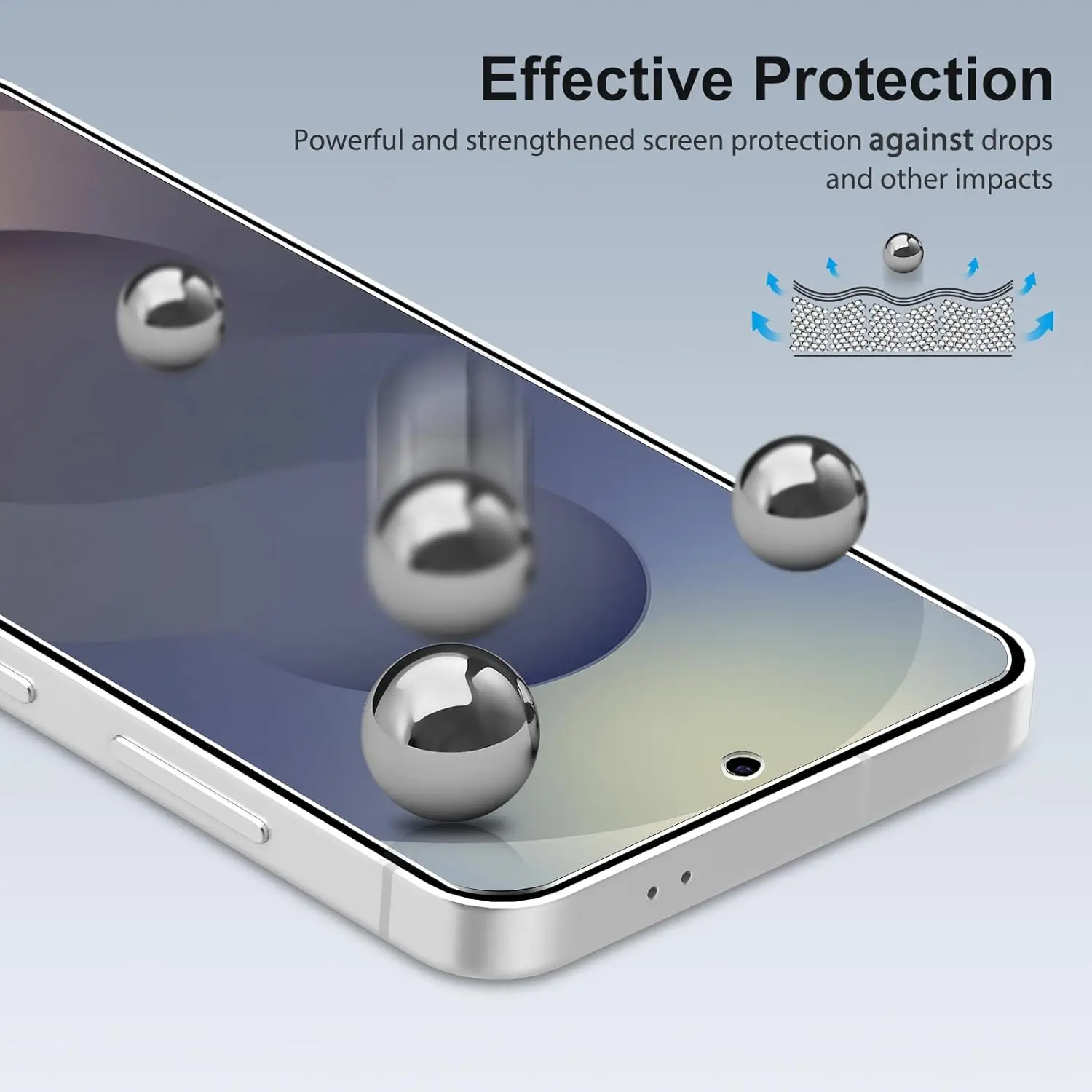 Protector de pantalla para Samsung Galaxy S25 Ultra templado vidrio 9H transparente antiarañazos