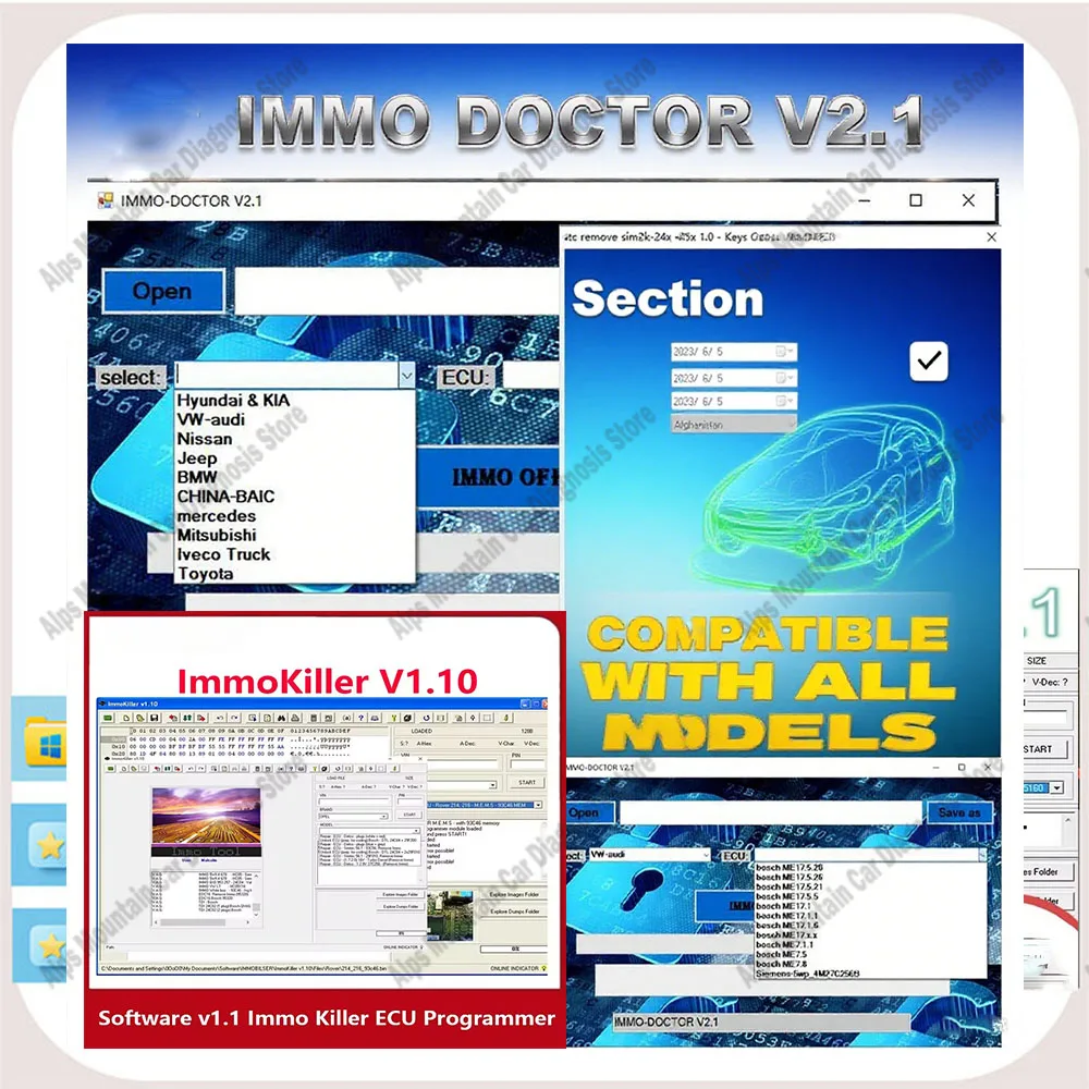 

ImmoKiller v1.1 - IMMO DOCTOR V2.1 With Unlimited KEYGEN MULTI BRAND Immo Off Software ECU Chip Tuning for sim2k MT38 ME 17.9.2