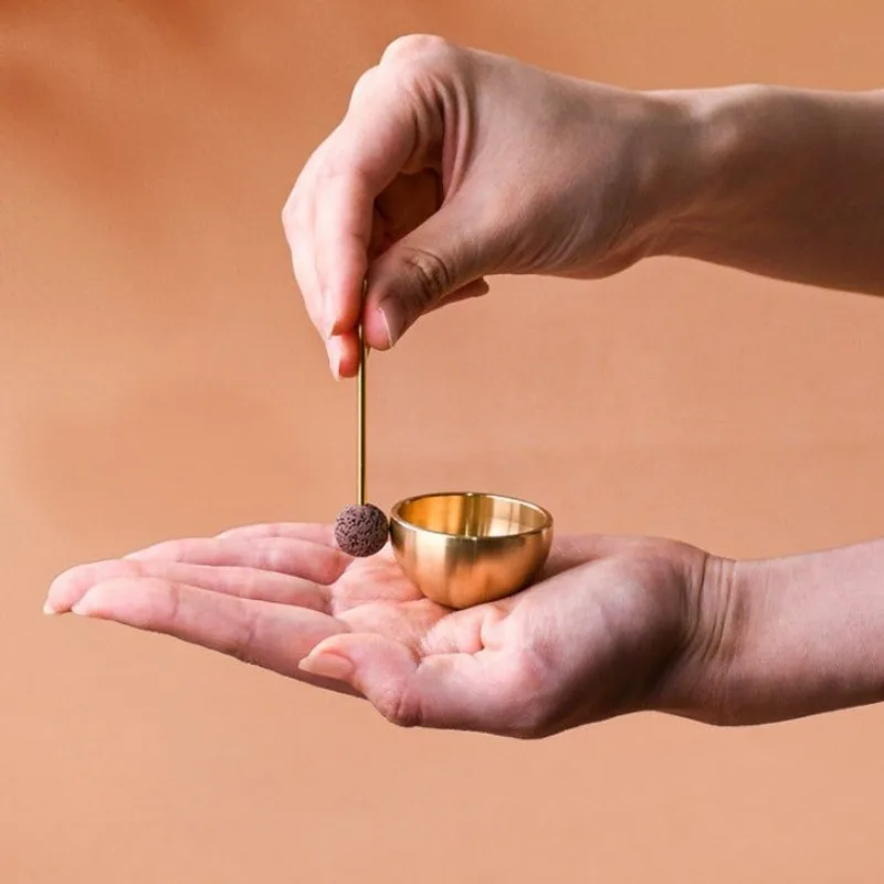 Mini Singing Bowl Handmade Copper Bowl Sound Therapy Meditation Small Tibetan Bowls Relaxation Stress Relief Musical Instruments