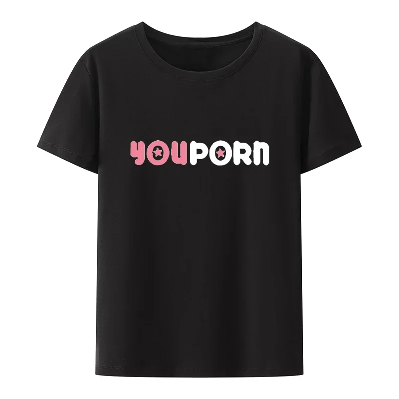 Men's YouPorn T Shirt Quality Short Sleeve Tee Camisa Roupas Masculinas Street Fashion Breathable Leisure Graphic Tshirts O-neck