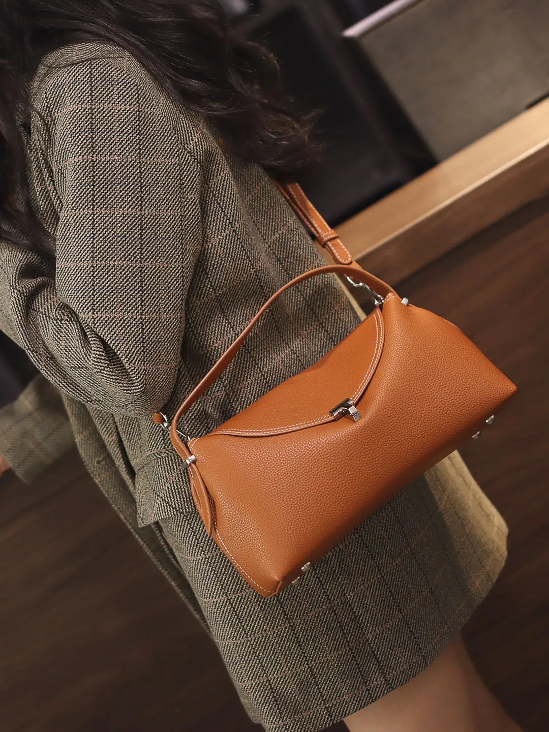 

Mssimly Boston Bag Women's 2025 New Large Capaci Luxury Commuter Handbag oulder Crossbody Bag Ele Daily Use