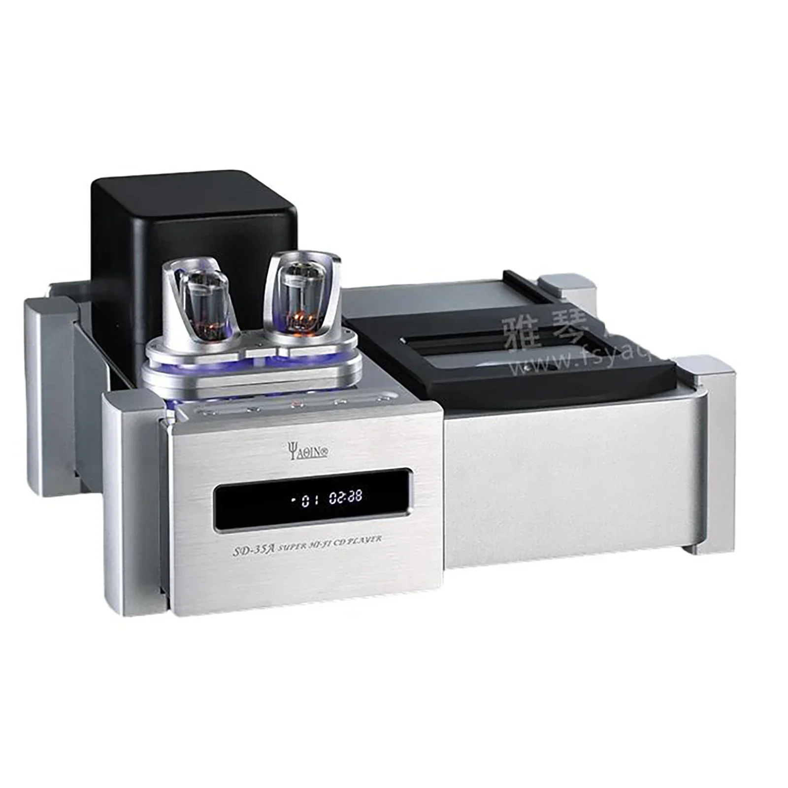 YAQIN SD-35A tubo de vacío reproductor de CD HiFi máquina de fiebre de alta fidelidad amplificador de potencia reproductor de Audio combinado para el hogar