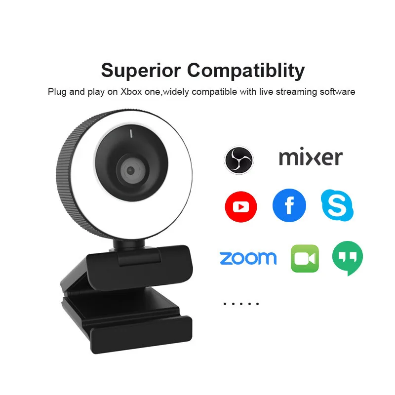 

USB-веб-камера с автофокусом, 1080P, 60 кадров/с