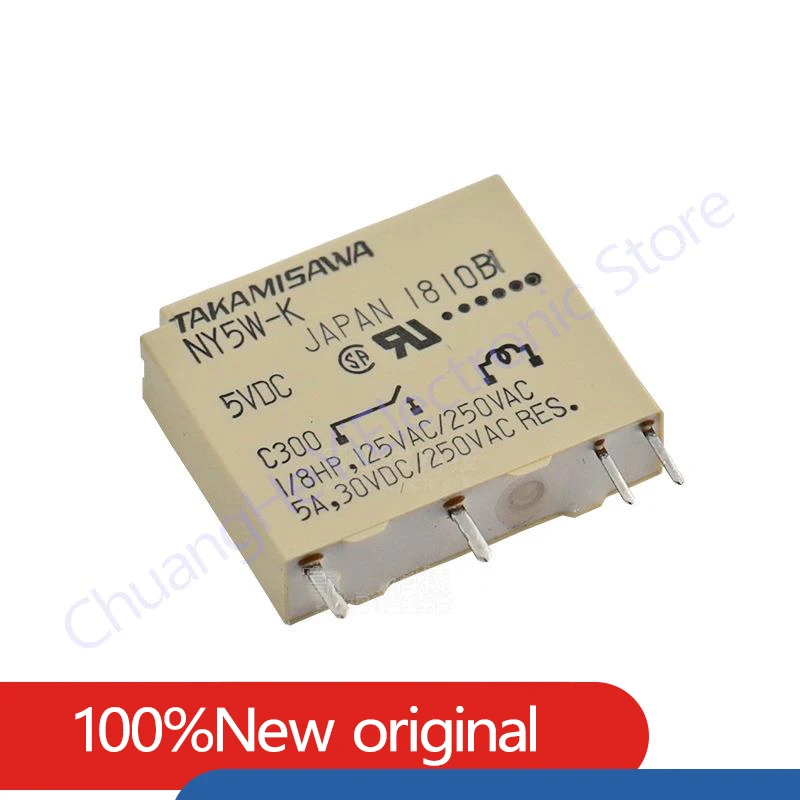 Original New Relay NY5W-K 5VDC NY12W-K 12VDC NY24W-K 24VDC 5A 250VAC 4PIN 5V 12V 24V Power relay