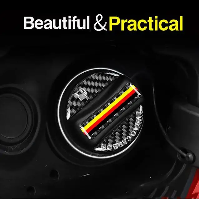 ألياف الكربون غطاء تغليف خزان الوقود ملصقات الزخرفية لبورش بوكستر كايين باناميرا ماكان كايمان 911 918 996 #3